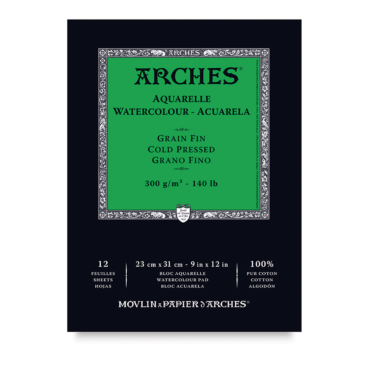  Arches Aquarelle 100% Thick 300g Gluing Pad 4L 23x31 20 Sheets  Natural White : Arts, Crafts & Sewing