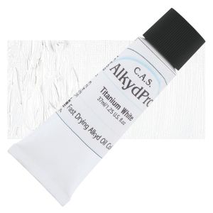 CAS AlkydPro Fast-Drying Alkyd Oil Color - Titanium White, 37 ml tube