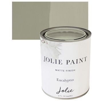 Open in modal - Jolie Matte Finish Paint - Eucalyptus, Quart and swatch