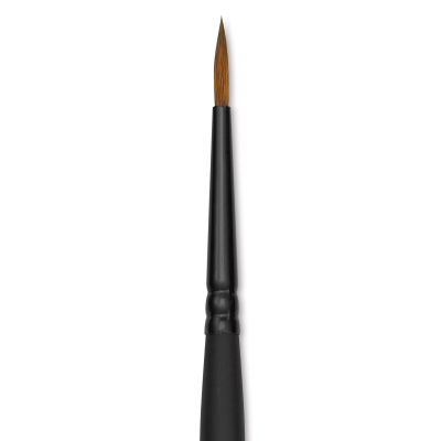 Raphaël Innovative Synthetic Kolinsky Brush - Round, Size 0, Short Handle (close-up)