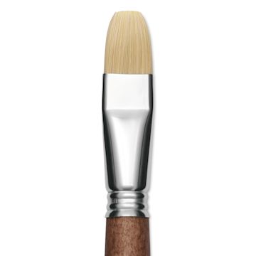 Open in modal - Escoda Futura Synthetic Bristle Brush - Series 5420, Bright, Size 18, Long Handle, close-up