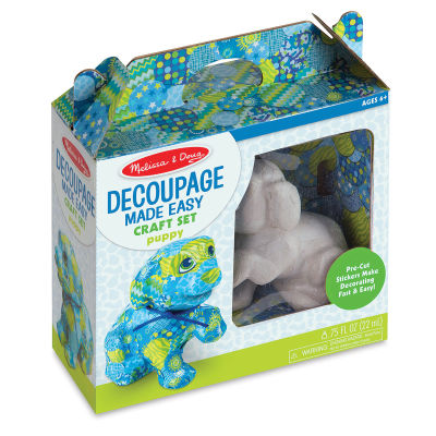 Melissa & Doug Decoupage Made Easy - Angled View of Puppy Kit