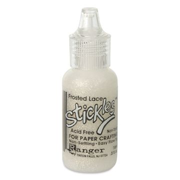 Open in modal - Ranger Stickles Glitter Glue - Frosted Lace, 1/2 oz - front