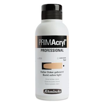 Open in modal - Schmincke Primacryl Professional Fluid Acrylic - Burnt Ochre Light, 250 ml bottle