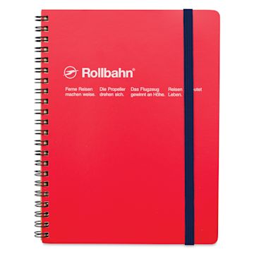 Open in modal - Delfonics Rollbahn Classic Spiral Notebook - Red, A5, front