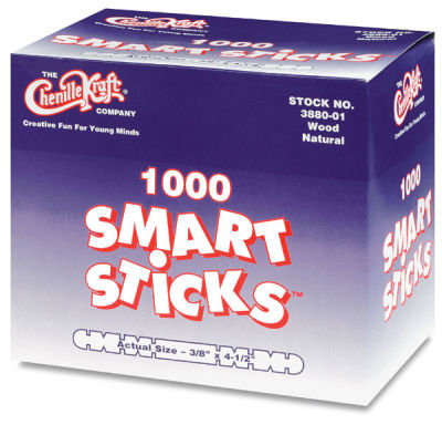 Creativity Street Smart Sticks - Angled view of package of 1000 Sticks
