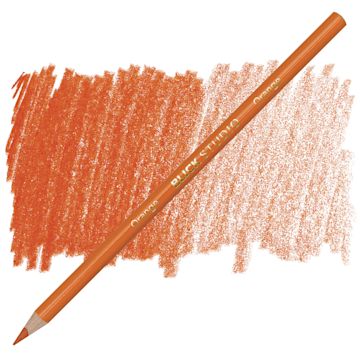 Open in modal - Blick Studio Artists' Colored Pencil - Orange pencil and swatch