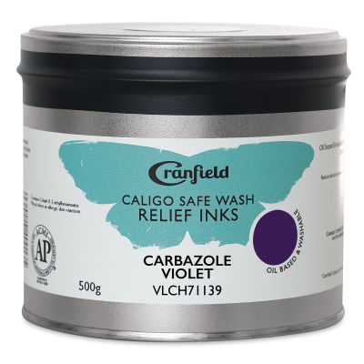 Cranfield Caligo Safe Wash Relief Ink - Carbazole Violet, 500 g