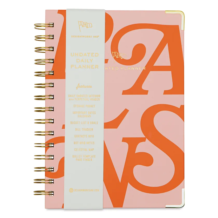 Designworks Ink Planner DesignWorks Ink Undated 13-month Perpetual Planner - Plans, 6-1/4