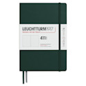 Leuchtturm1917 411 Notebook - Forest Green, 5-3/4" x 8-1/4", Dot Grid