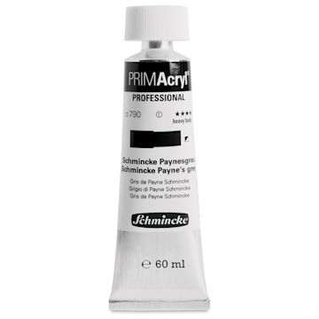 Open in modal - Schmincke Primacryl Professional Acrylic Paint - Schmincke Payne's Grey, 60 ml Tube