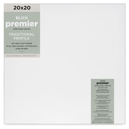 Blick Premier Stretched Cotton Canvas - Traditional Profile, Splined, 4 x  6