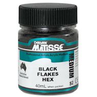 Matisse Dry Medium Black Flakes Hex