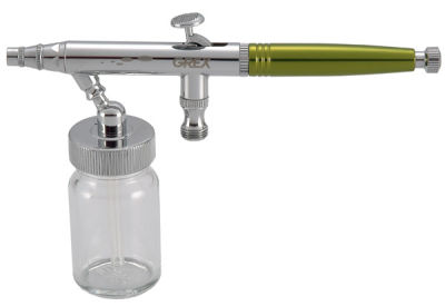 Grex Genesis Series Double Action Airbrush - Side view of Siphon Feed airbrush