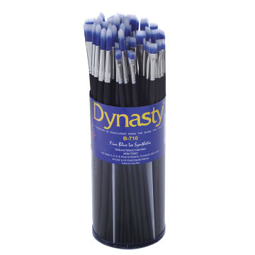 Dynasty Blue Ice Brush - Front of canister of 60 Brights and Rounds
