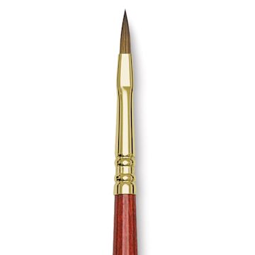 Open in modal - Blick Master Kolinsky Sable Brush - Filbert, Short Handle, Size 2 close up