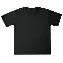 First Quality 50/50 T-Shirts, Youth Sizes - Black Small (6-8)