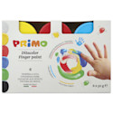 Primo Finger Paints - Set of 6, Assorted Colors