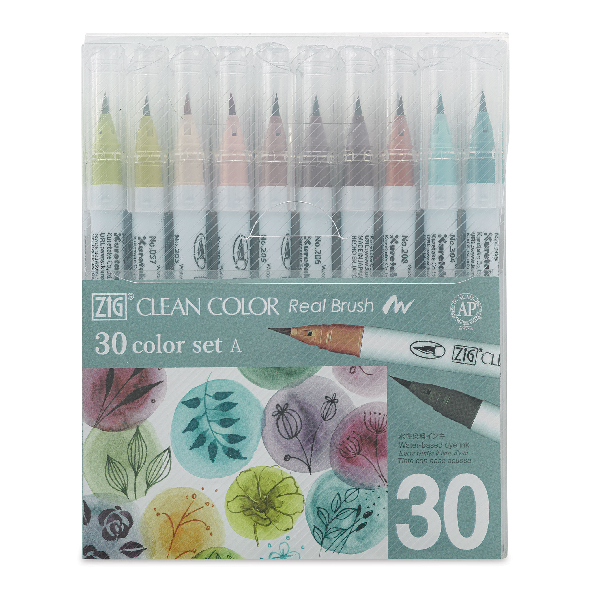 NEW Kuretake ZIG Clean Color Real Brush Pen Set Free Shipping Japan fude F/S 