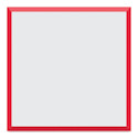 Crescent BriteCore Matboard - 32" x 40", White on Red