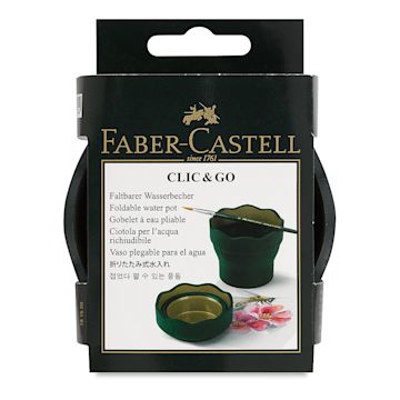 Open in modal - Faber-Castell Clic & Go Water Cup - Green, front of the packaging