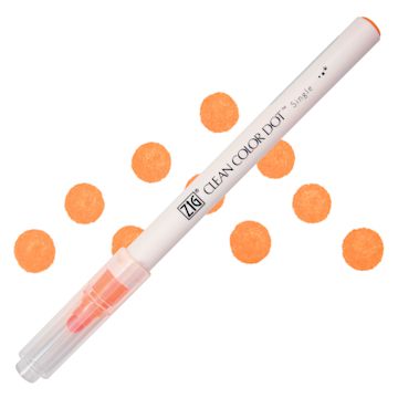 Open in modal - Zig Clean Color Dot Marker - Fl. Orange, swatch and marker