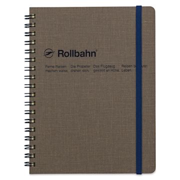 Open in modal - Delfonics Rollbahn Cap-Martin Notebook - 5-1/2" x 7", Greige, front cover