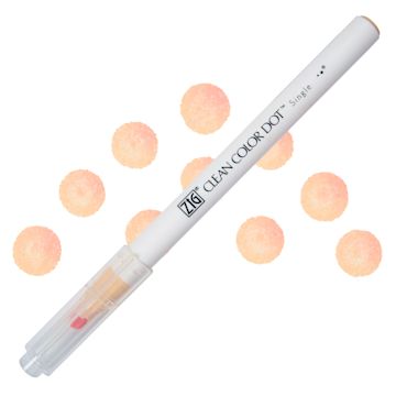Open in modal - Zig Clean Color Dot Marker - Peach Bliss, swatch and marker
