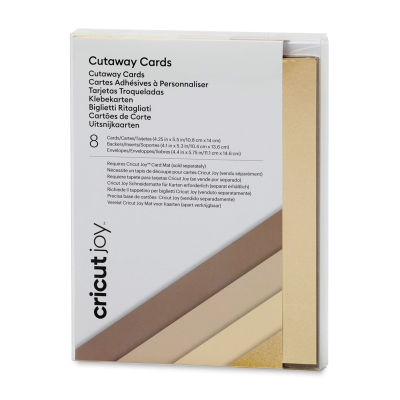 Cricut Joy Cutaway Cards - Neutral Sampler, Pkg of 8 (Package)