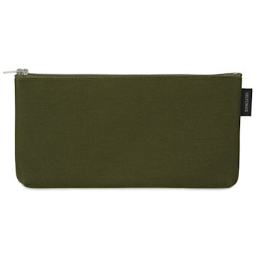 Open in modal - Delfonics Mareku Flat Pen Case - Olive, front