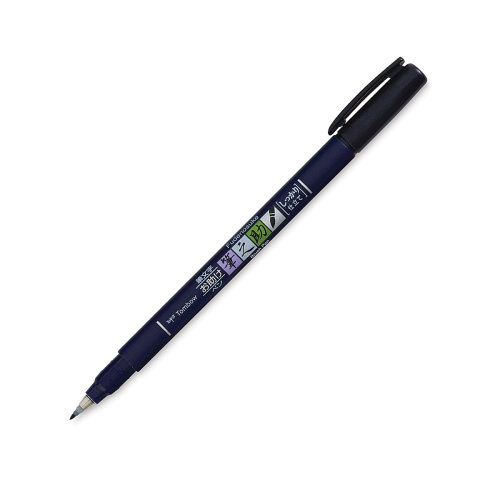 Tombow Fudenosuke Brush Pen - Black, Hard Tip