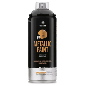 MTN Pro Metallic Spray Paint - Metallic Black, 400 ml
