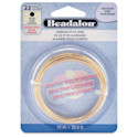 Beadalon German Style Wire - Gold, 22 Gauge, 0.025