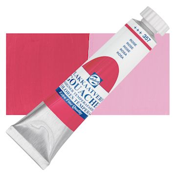 Open in modal - Royal Talens Gouache - Rose, 20 ml tube and swatch