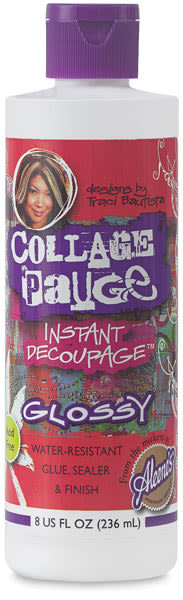 Aleene's Collage Pauge - Front of 8 oz Glossy bottle
