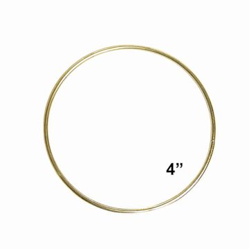 Open in modal - Pepperell Brass Plated Macramé Ring - 4"