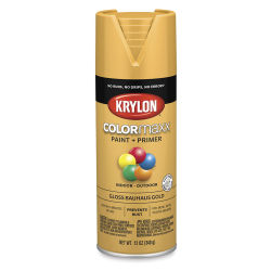 Krylon Colormaxx Spray Paint Bauhaus Gold Gloss 12 Oz Blick Art Materials