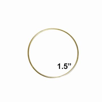 Open in modal - Pepperell Brass Plated Macramé Ring - 1-1/2"