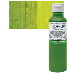 Tri-Art Finest Liquid Artist Acrylics - Golden Green, 120 ml bottle