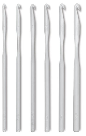 Plastic Crochet Hooks - Set of 6