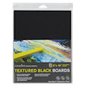 Crescent Textured Black Art Boards - Pkg of 3, 8" x 10"