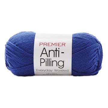 Open in modal - Premier Yarn Anti-Pilling Everyday Worsted Yarn - Royal Blue, 180 yards