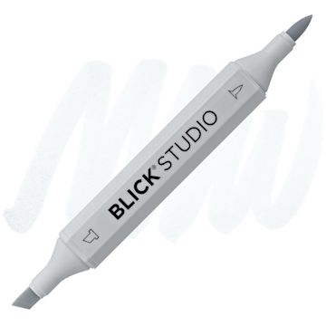 Open in modal - Blick Studio Brush Marker - Cool Gray 10% marker and swatch
