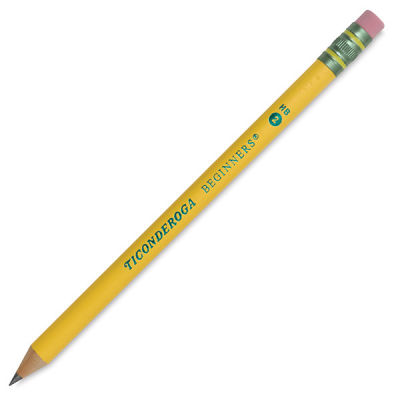 Dixon Ticonderoga Beginner's Pencil - Single 3/8" diameter pencil shown at angle
