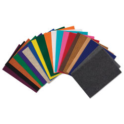 Kunin Premium Felt - Swatches of all colors available, arrayed in fan