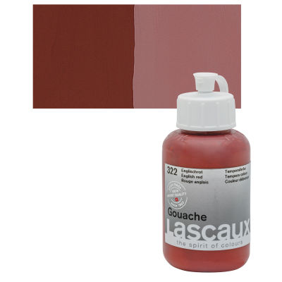 Lascaux Acrylic Gouache - English Red, 85 ml bottle