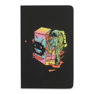 Denik Soft Cover Layflat Notebook - Space Arcade, 8-1/4" x 5-1/4"