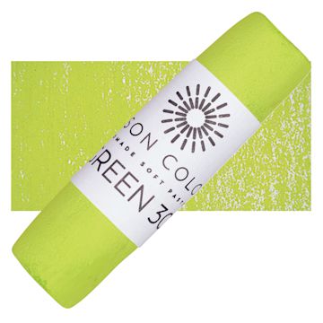 Open in modal - Unison Handmade Pastel - Green 30 pastel and swatch
