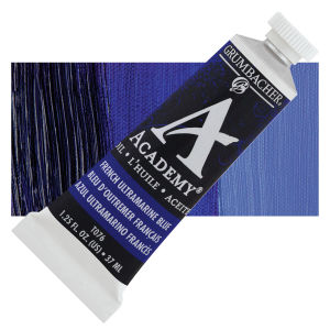 Grumbacher Academy Oil Color - French Ultramarine Blue, 37 ml tube