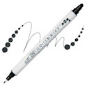 Zig Clean Color Dot Dual Tip Marker - Black